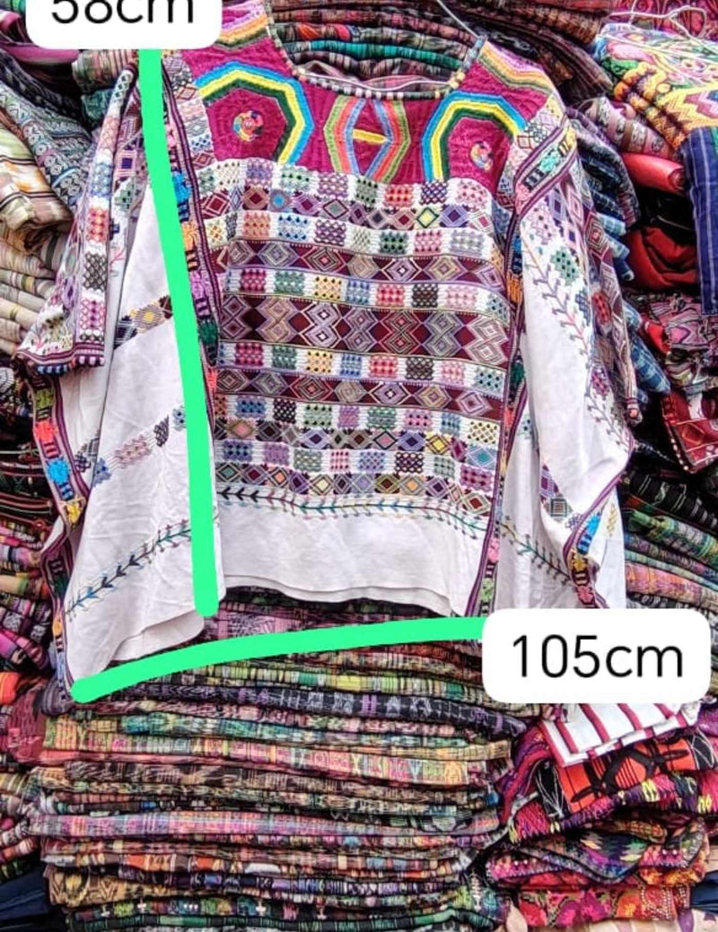 White Ceremonial Colotenango Huipil #7-415