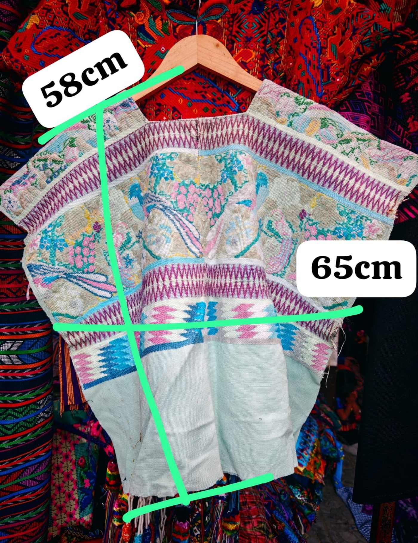 Blue And Berry Comalapa Huipil #7-455