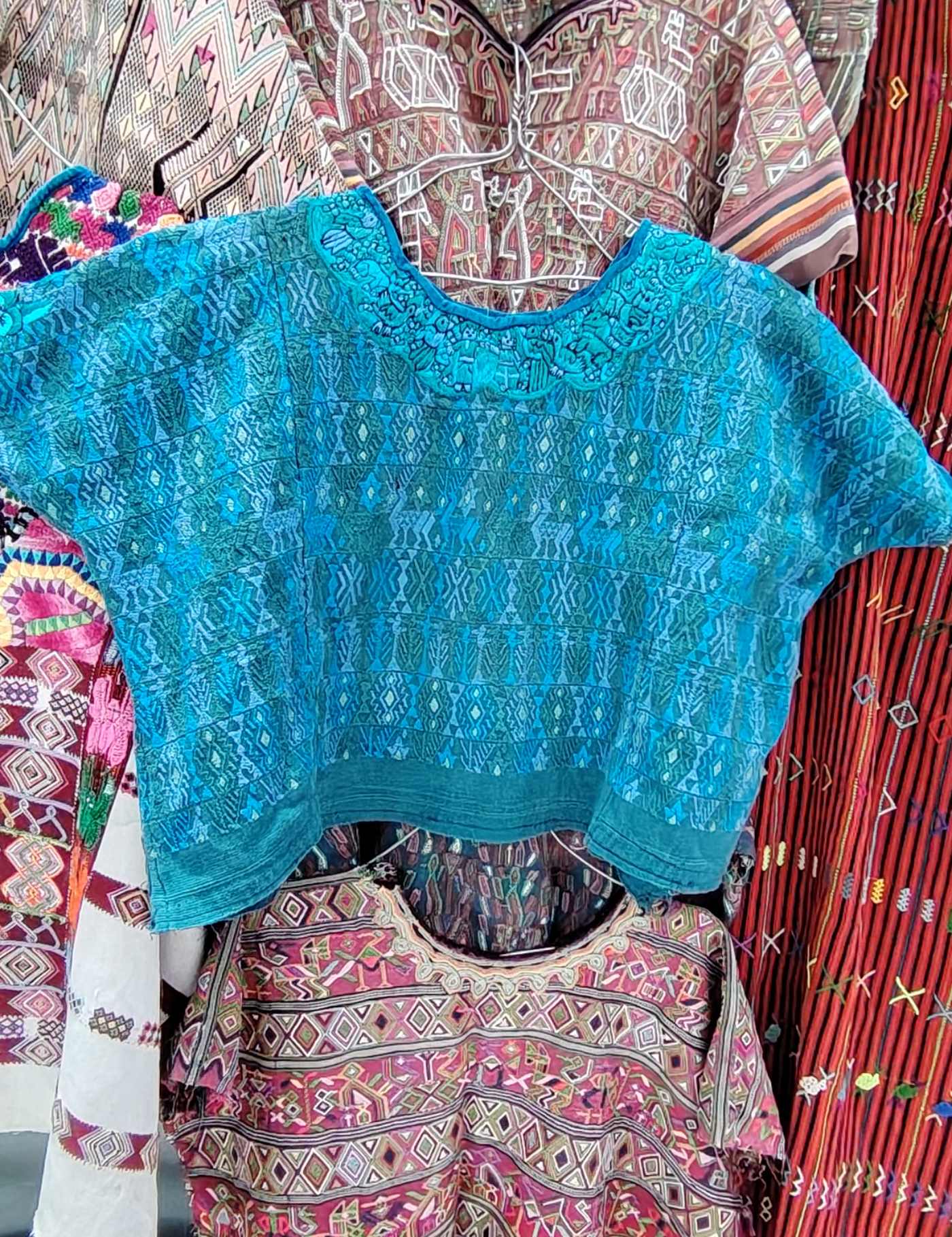 Blue Cobán Huipil #7-478