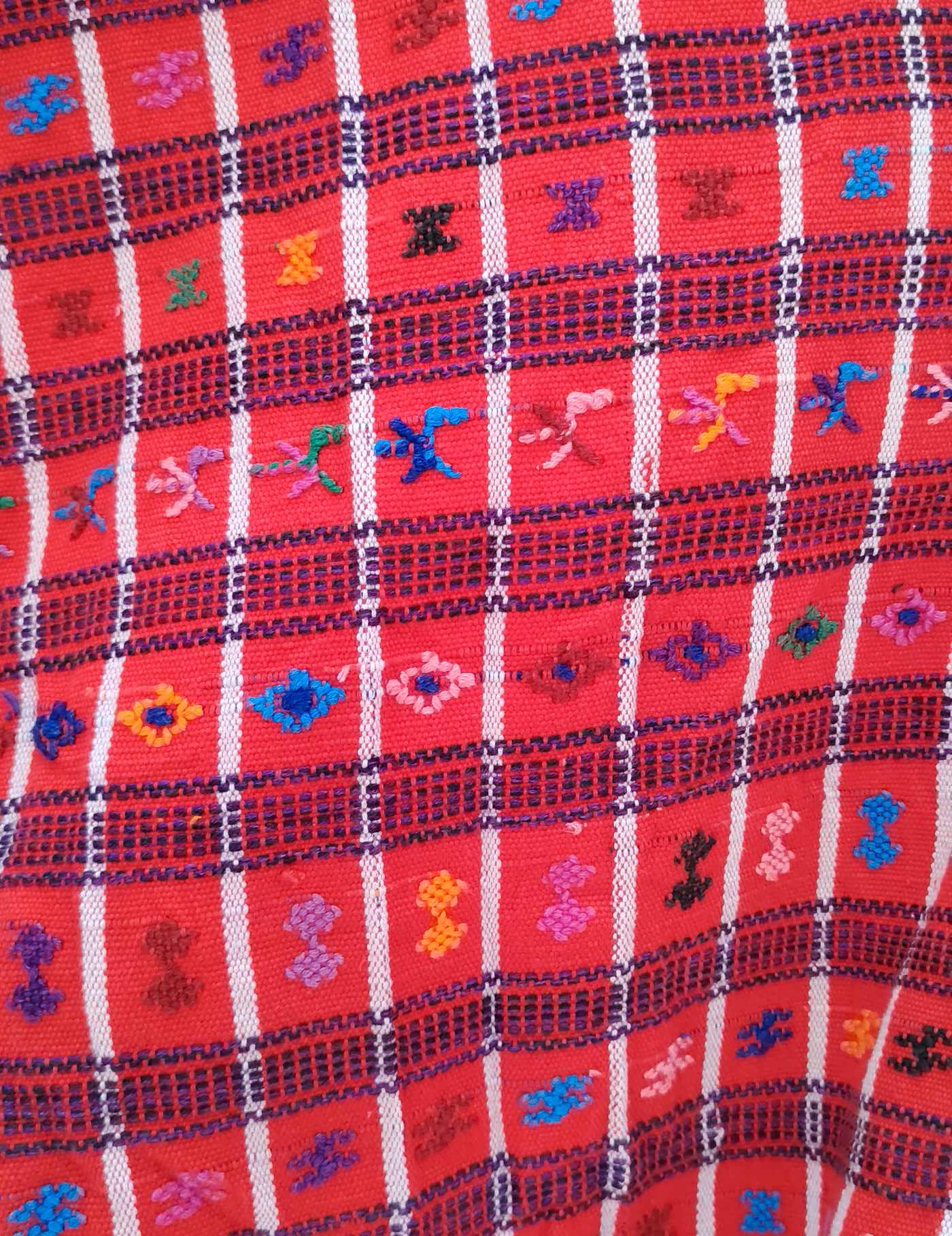 Red Geometric San Lucas Huipil #7-480