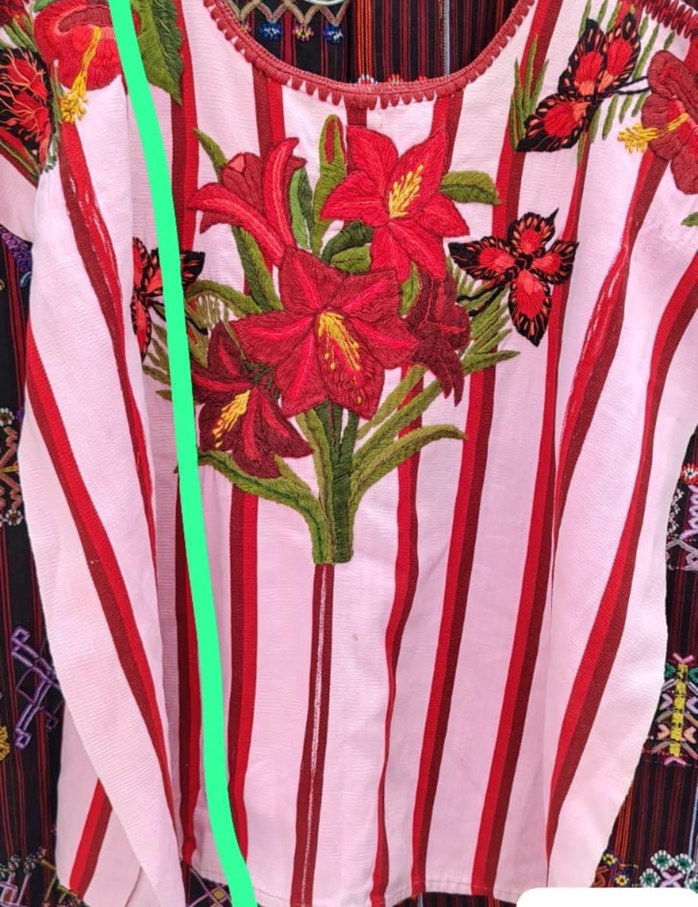 Lilies And Butterflies Santiago Huipil #7-497