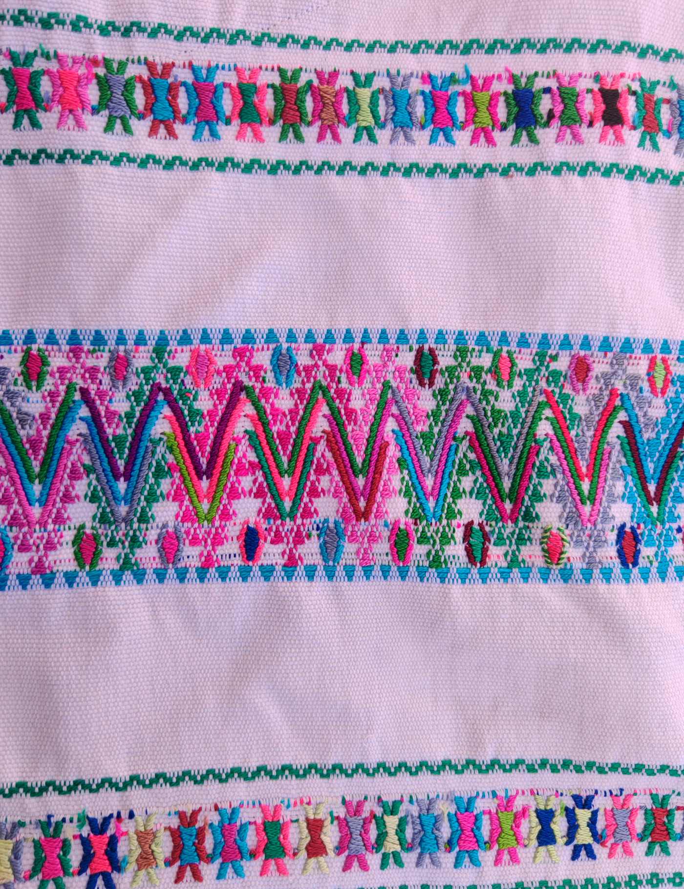 White Traditional Rabinal Huipil #8-1
