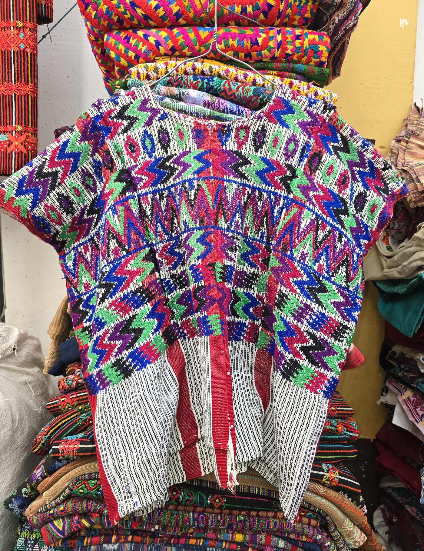 Colourful on White Patricia Huipil #8-48