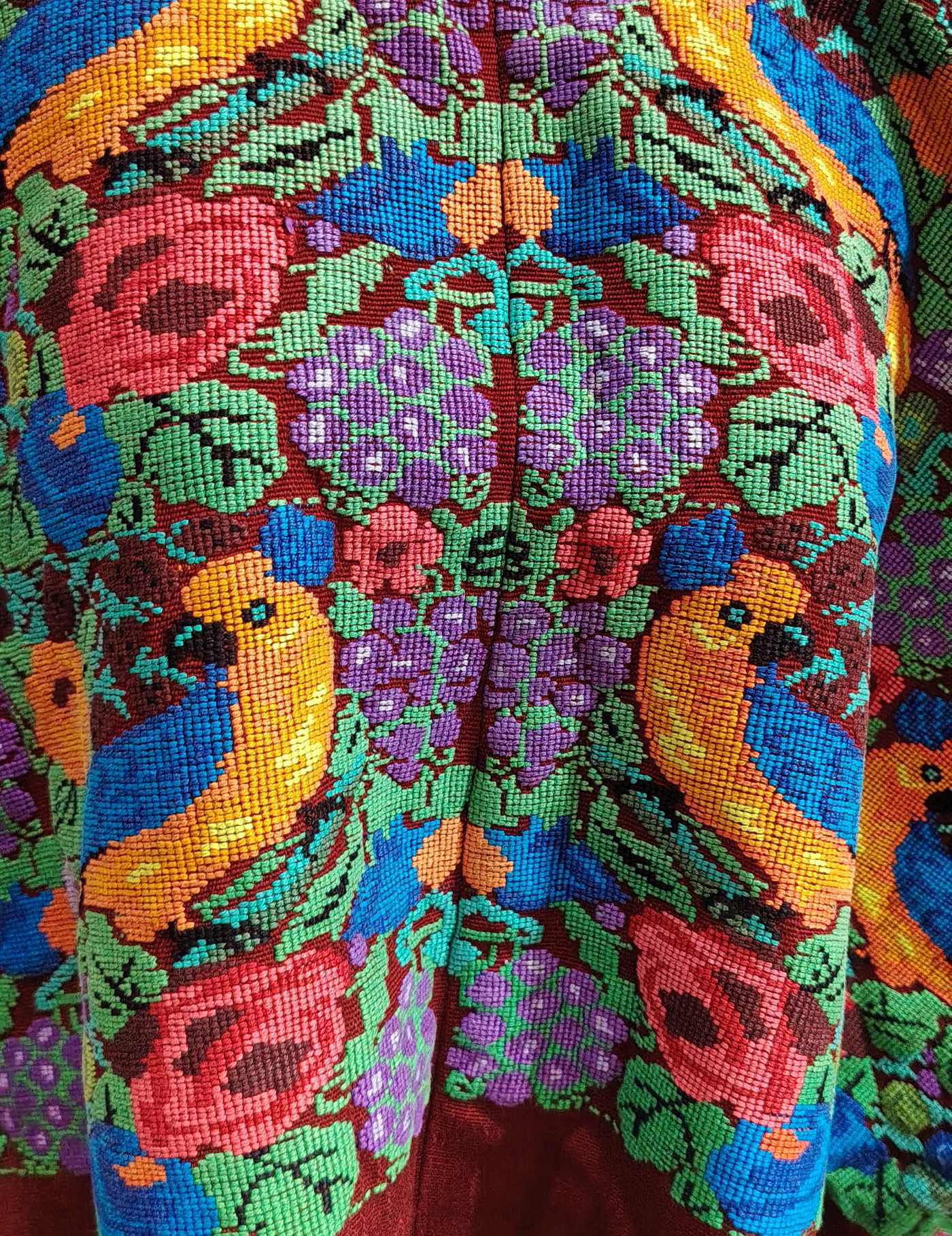 Parrots and Flowers Aguas Calientes Huipil #8-101