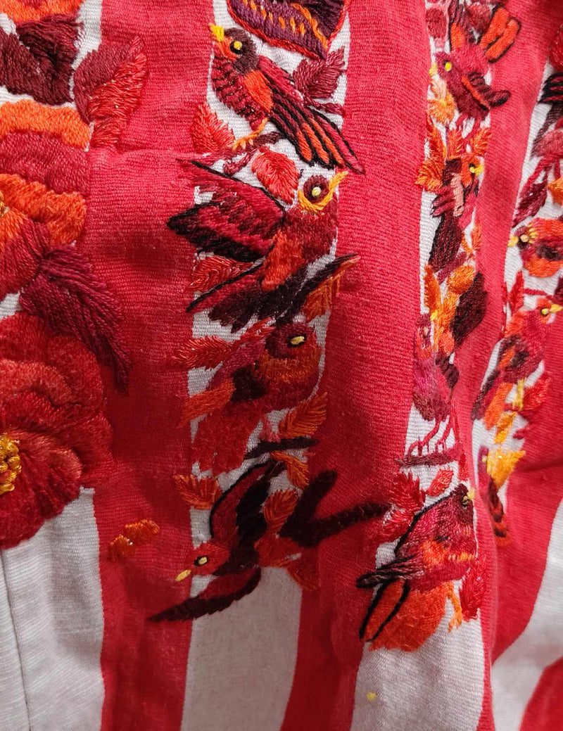 Red Birds and Flowers Santiago Huipil #8-144