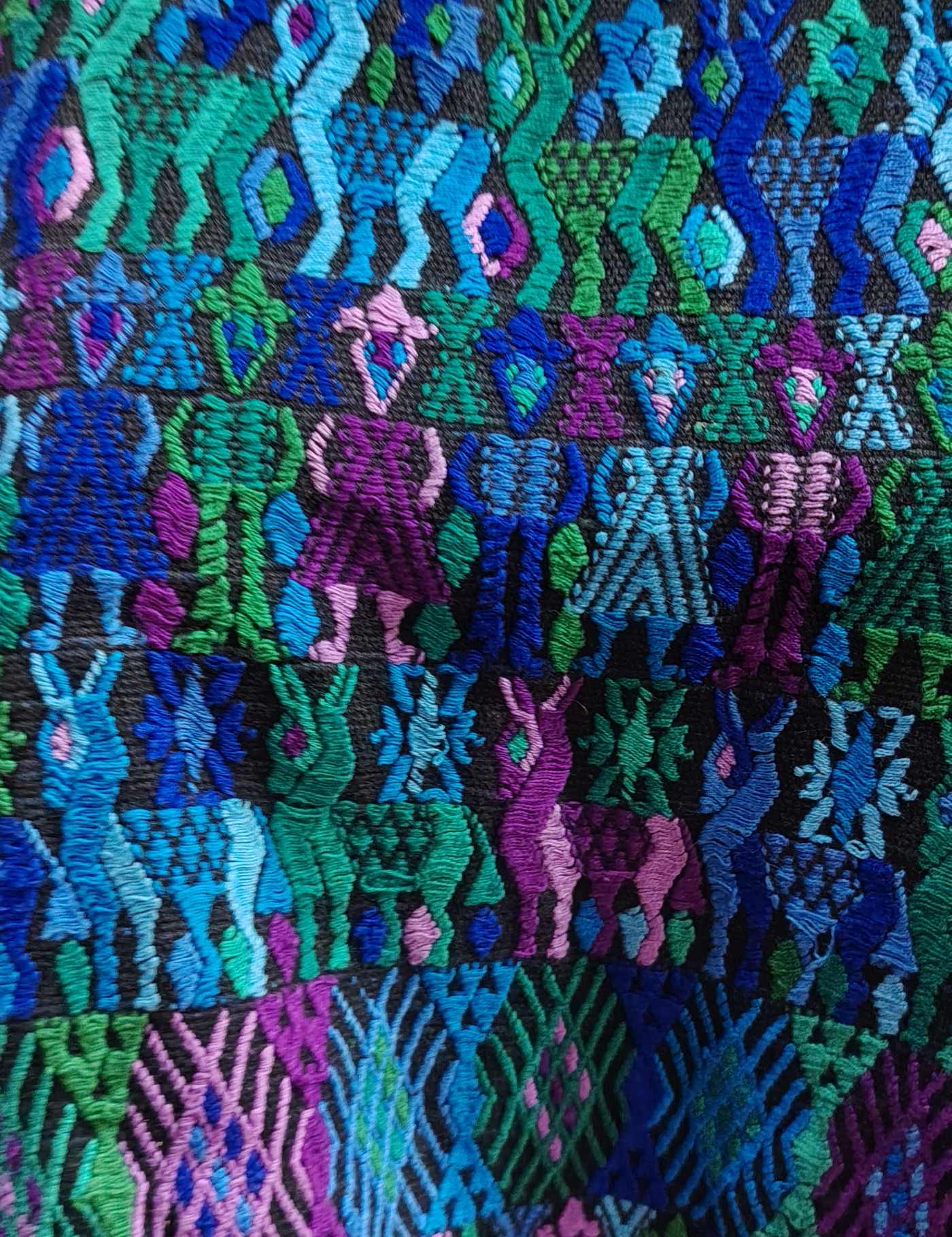 Blue and Green Cobán Huipil #8-157