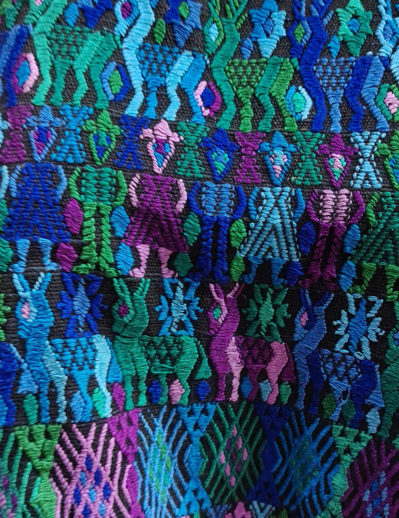 Blue and Green Cobán Huipil #8-157