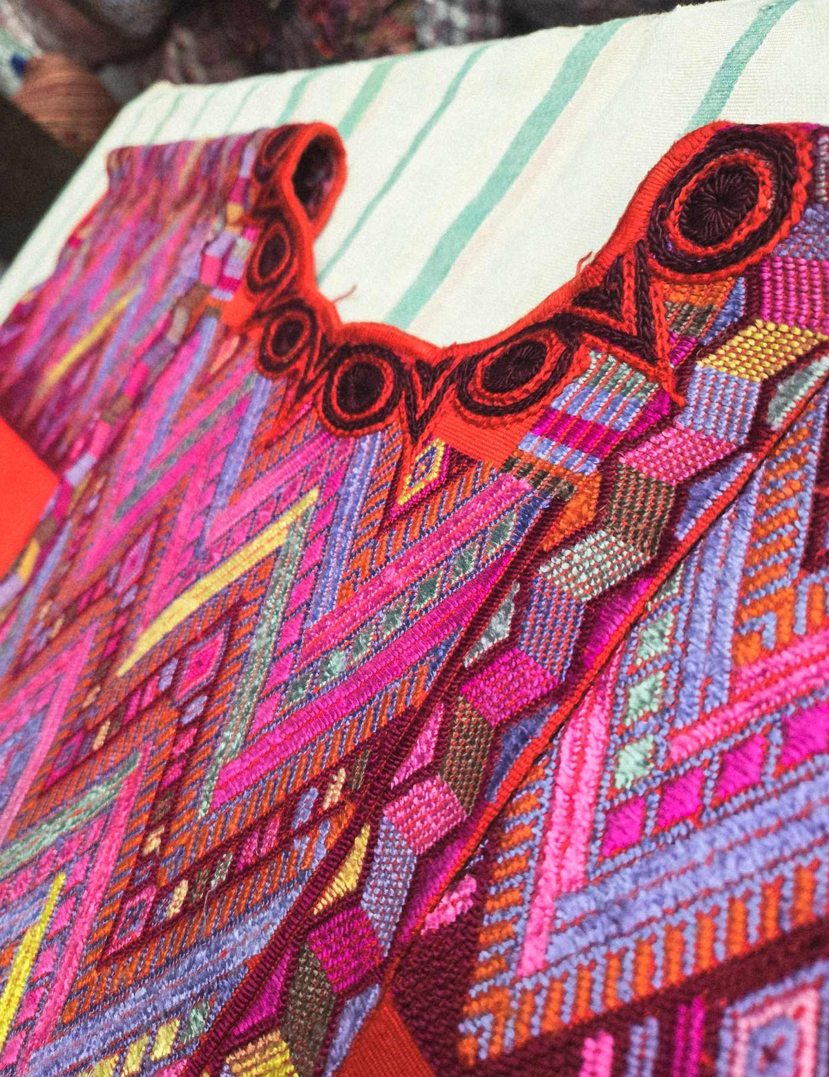 Silk Geometric Chichicastenango Huipil #8-172