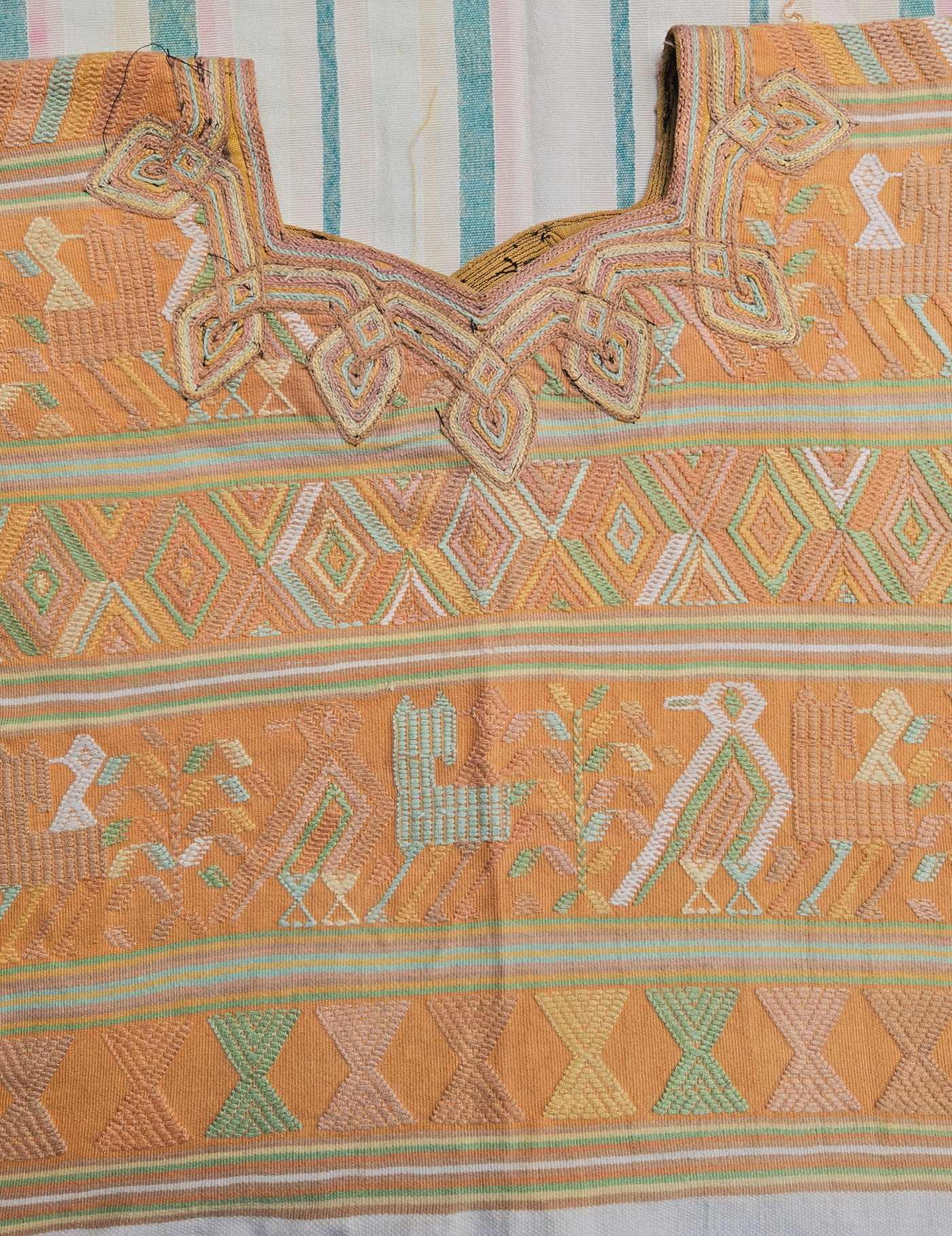 Pale Coral Nebaj Huipil #8-173