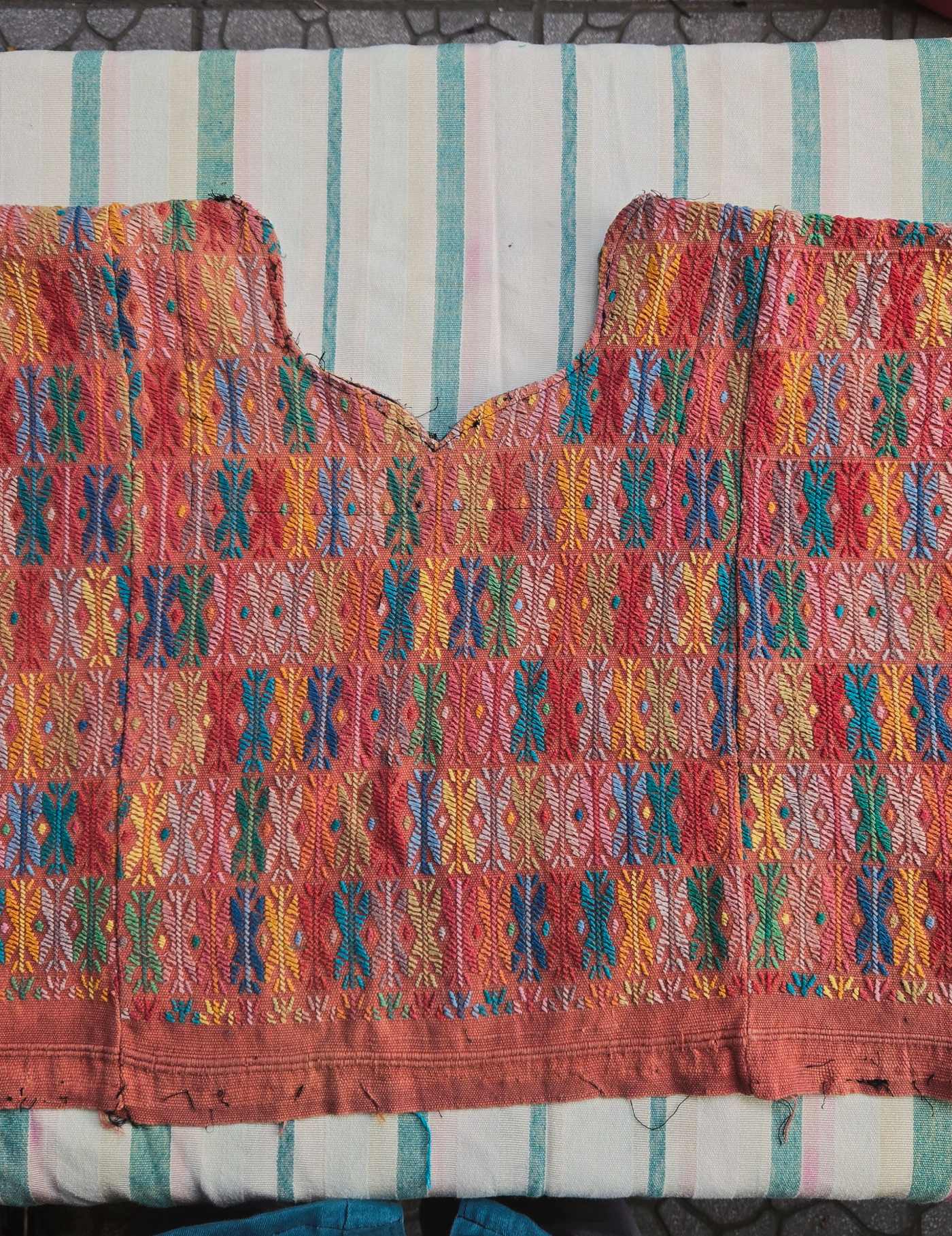 Faded Coral Cobán Huipil #8-191