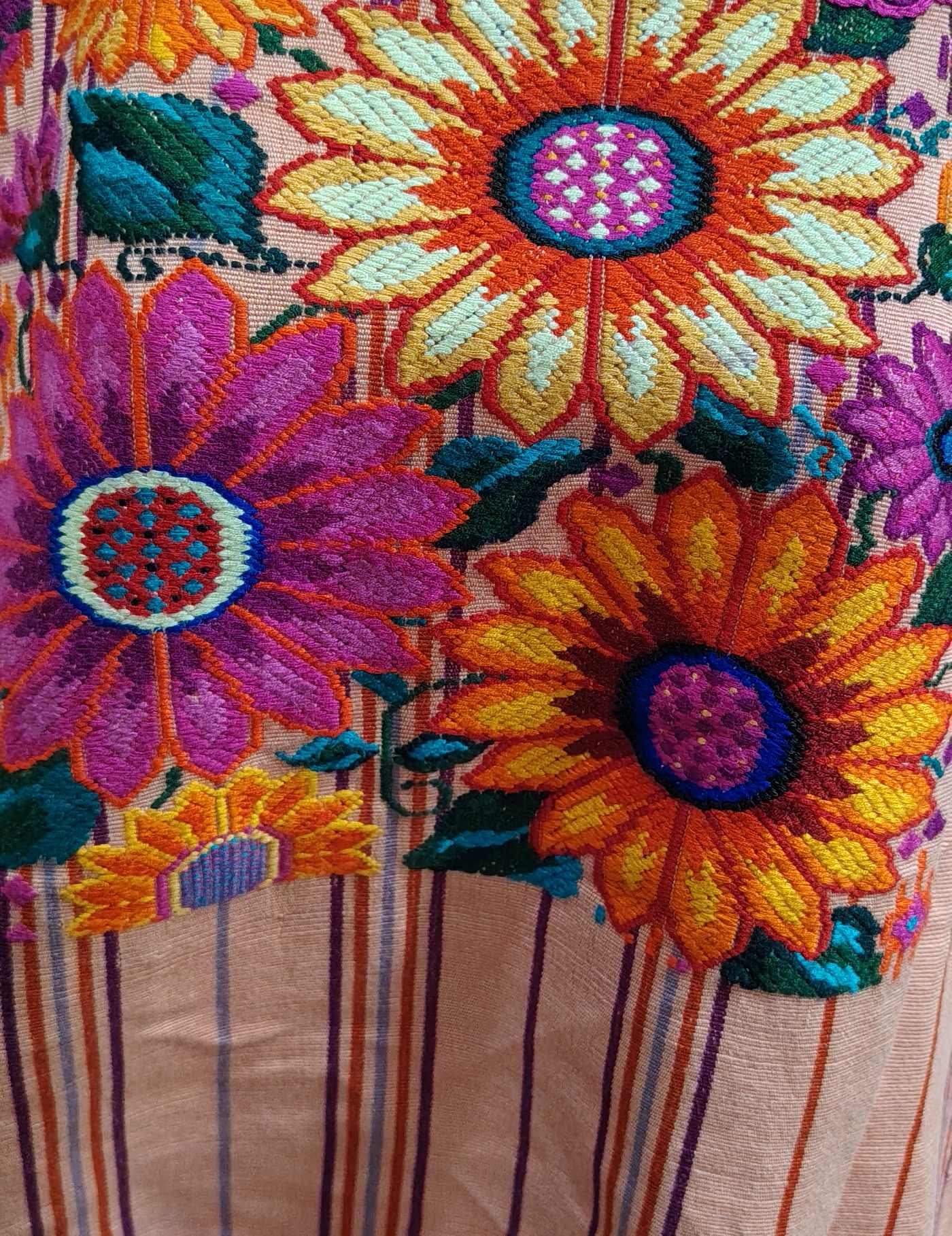 Sunflowers Chichicastenango Huipil #8-247