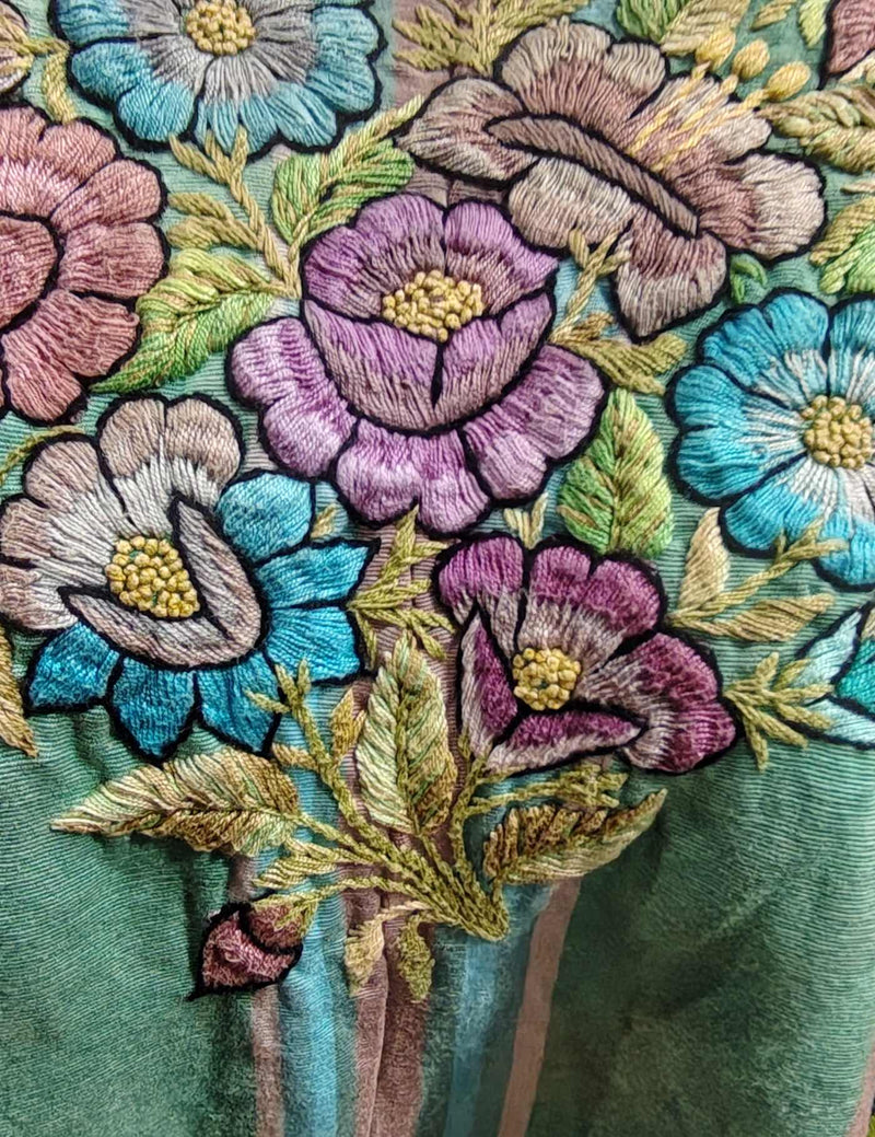 Green and PInk Santiago Huipil #8-255