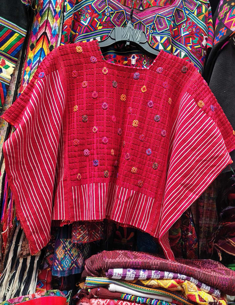 Burgundy Colotenango Huipil #8-291