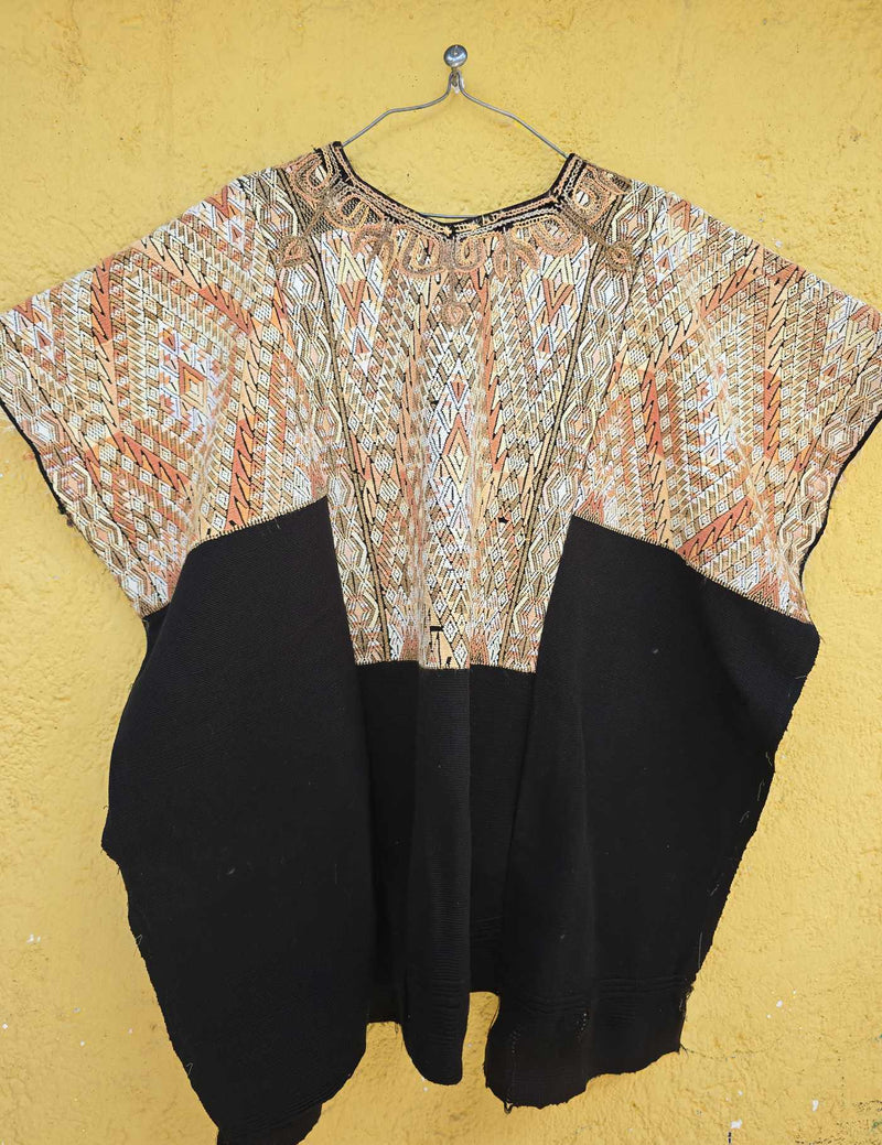 Beige Geometric Chichicastenango Huipil #8-298