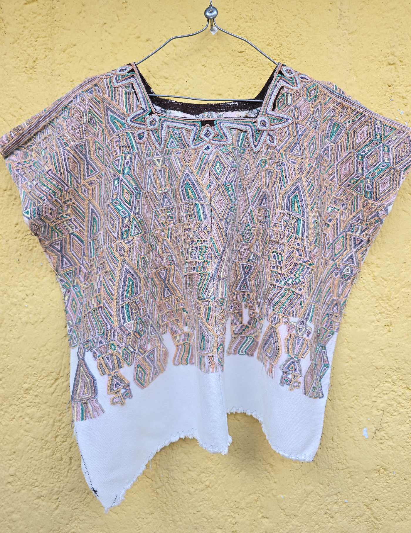 Beige and Berry Nebaj Huipil #8-299