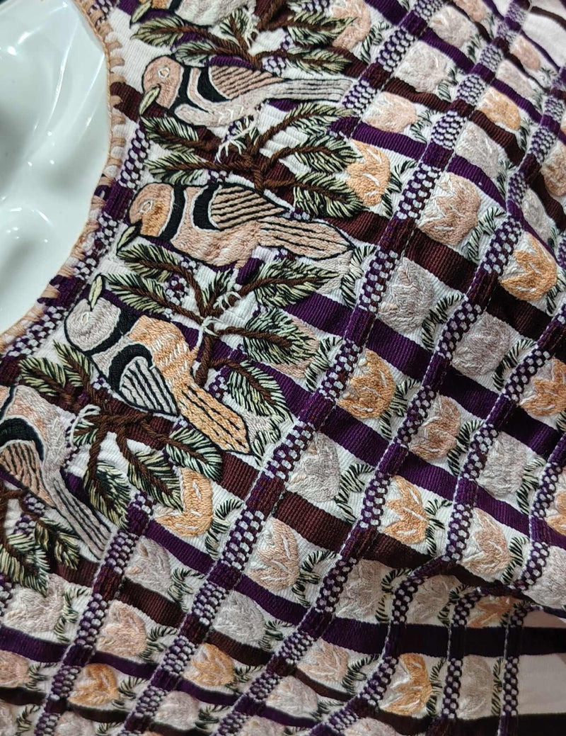 Dark Stripes on Ivory Santiago Huipil #8-316