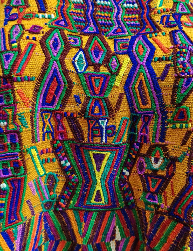 Orange and Purple Nebaj Huipil #8-328