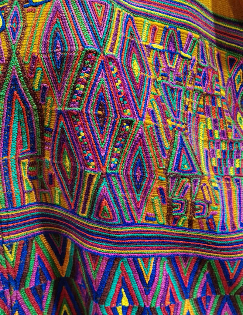 Orange and Purple Nebaj Huipil #8-329
