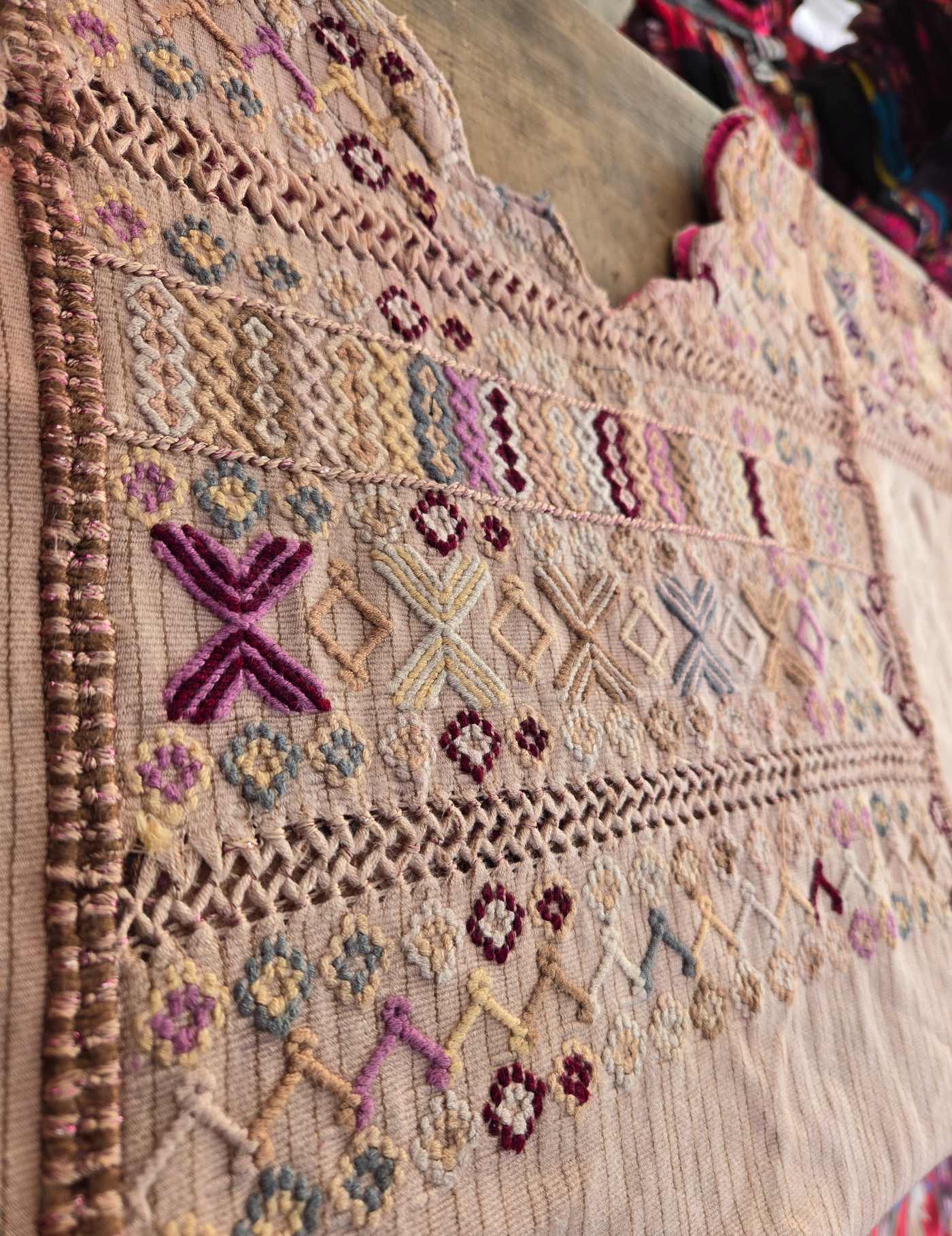 Pale Beige Colotenango Huipil #8-390