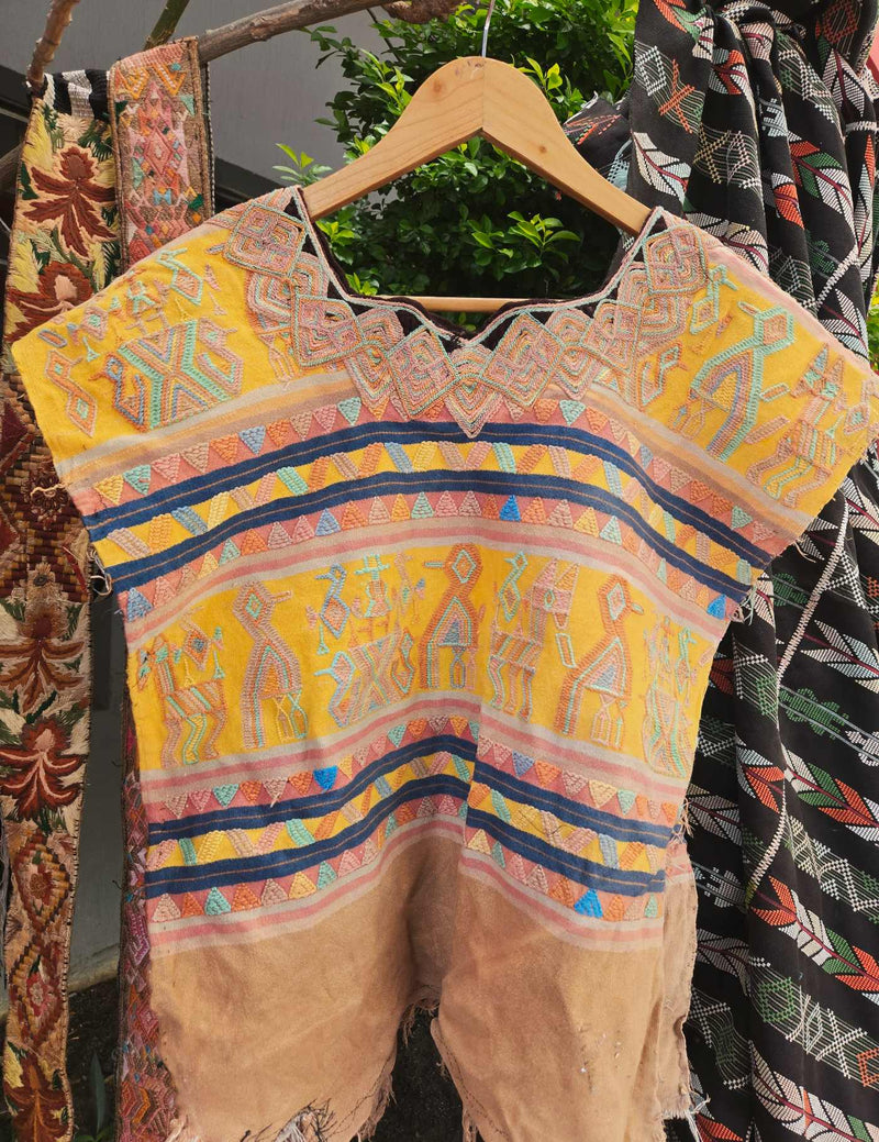 Bright Yellow Nebaj Huipil #8-398