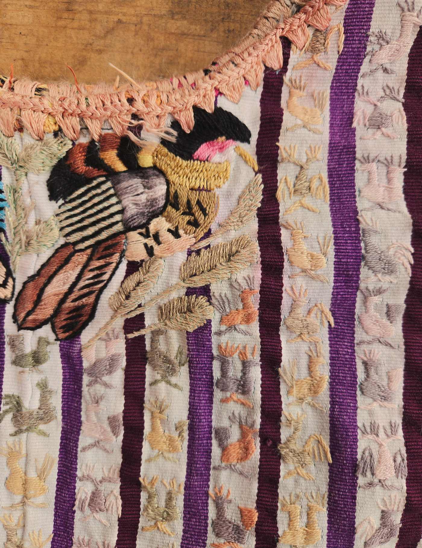 White and Purple Santiago Huipil #8-402