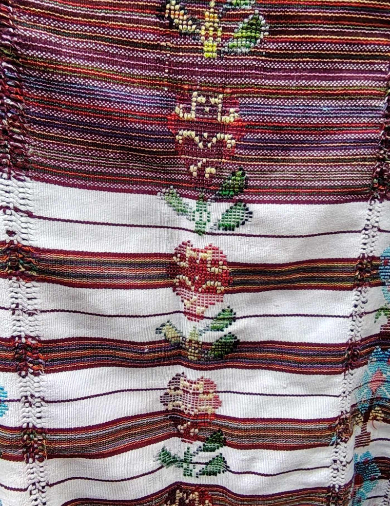 Striped Red and White San pedro necta Huipil #8-417