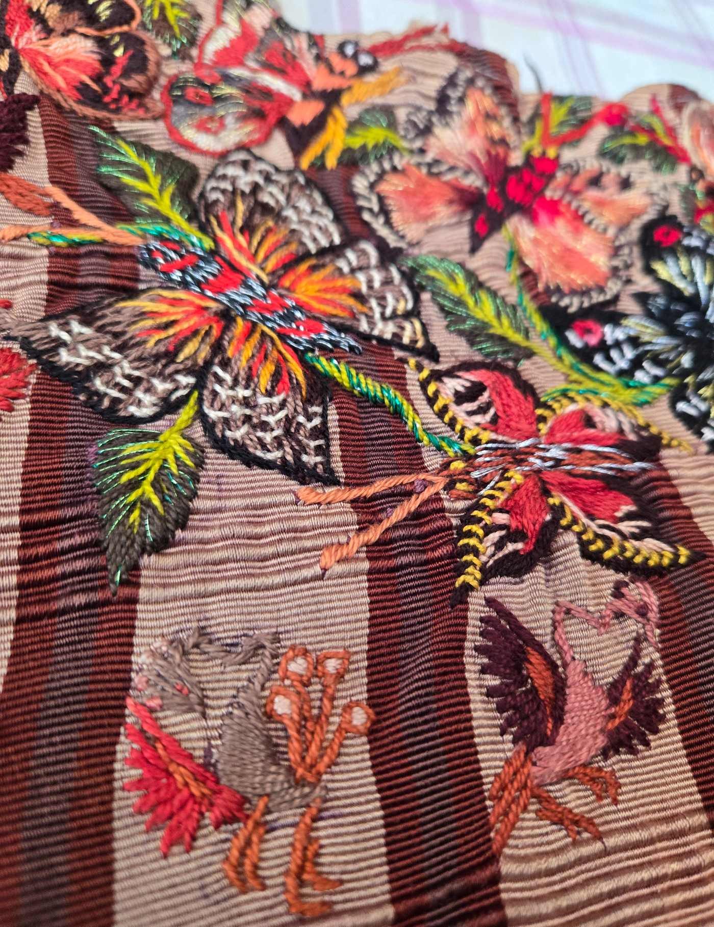 Brown Dragons and Butterflies Santiago Huipil #8-440