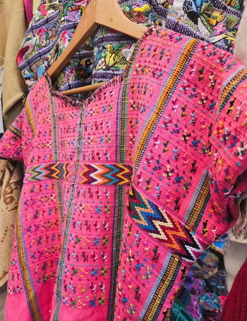 Pink San Lucas Tolimán Huipil #8-451