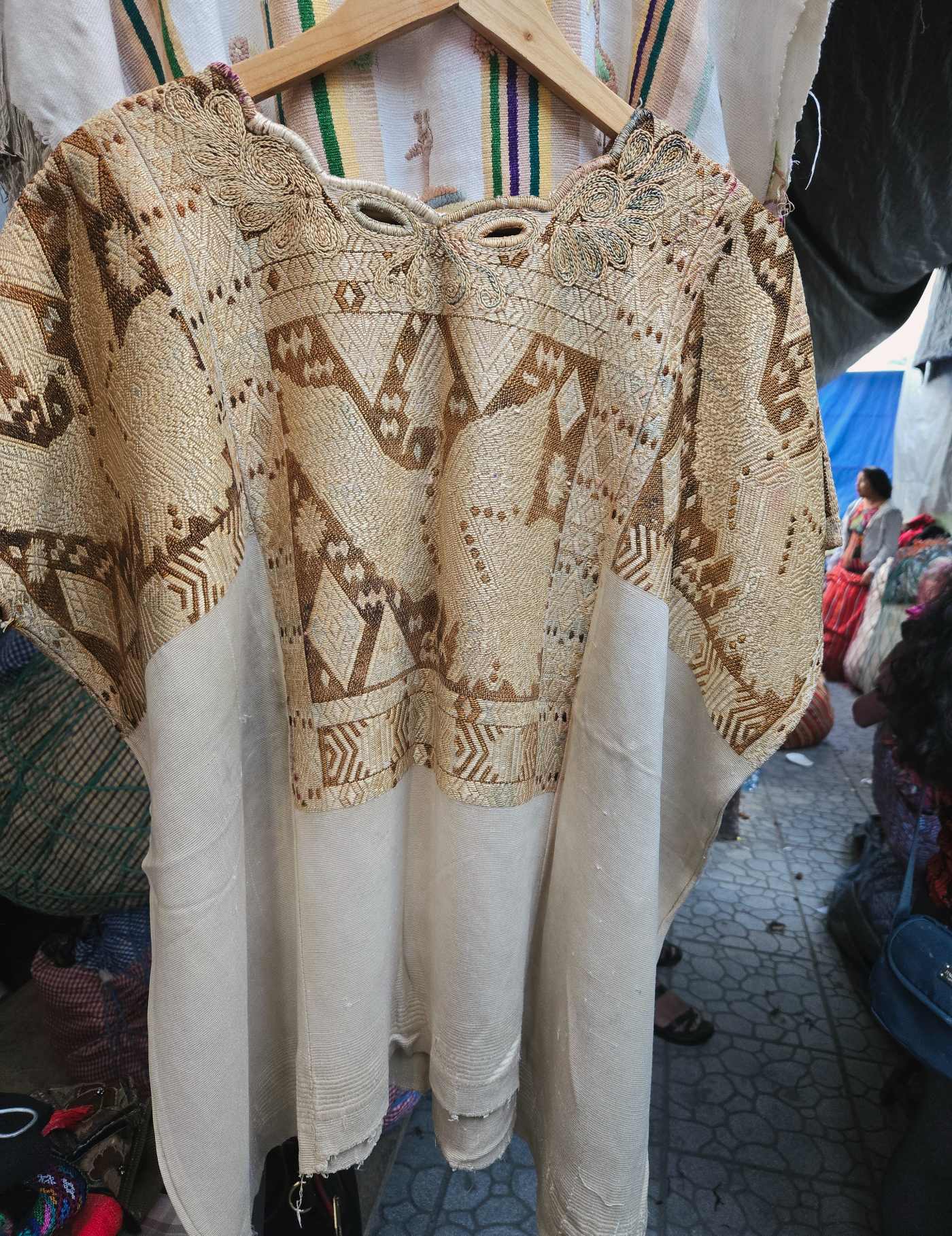 Silk Dragons 75 years old Chichicastenango Huipil #8-478