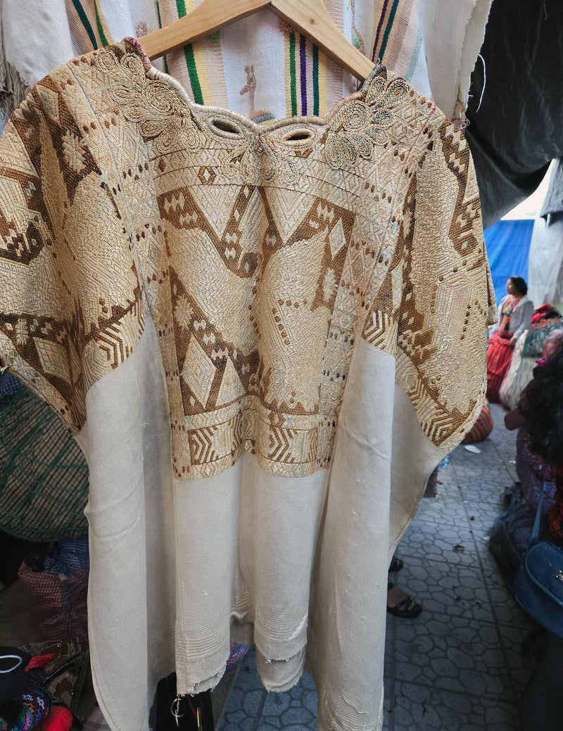 Silk Dragons 75 years old Chichicastenango Huipil #8-478