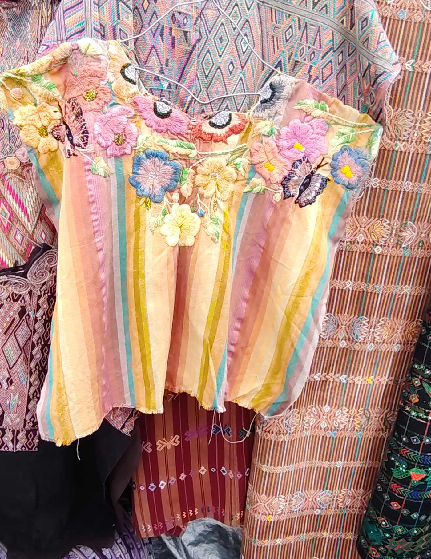 Colourful Pastels Santiago Huipil #8-503