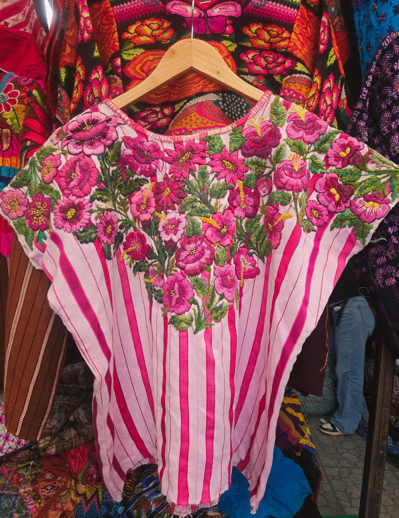 Pink on Pink Santiago Huipil #8-512