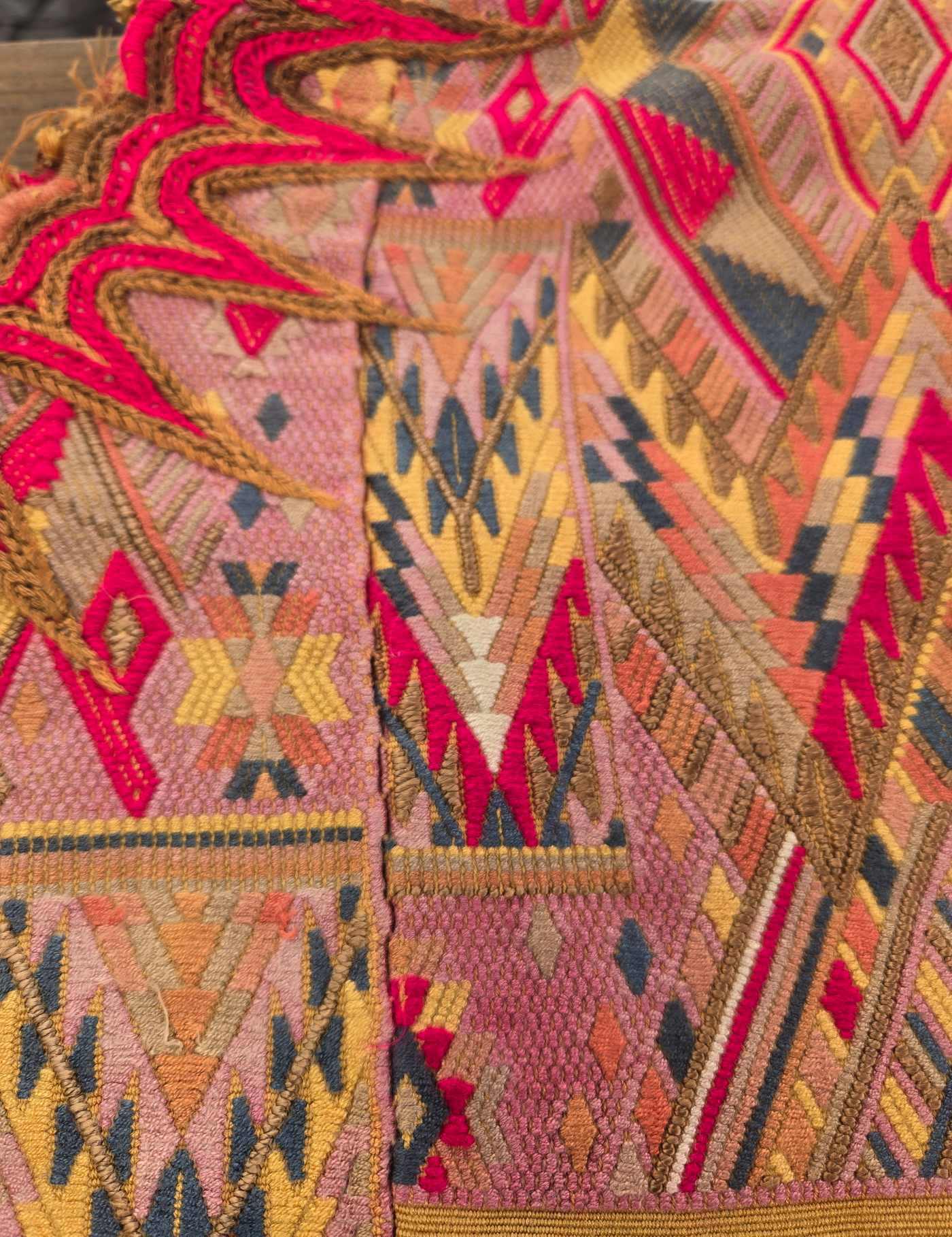 Pink and Primrose Chichicastenango Huipil #8-515