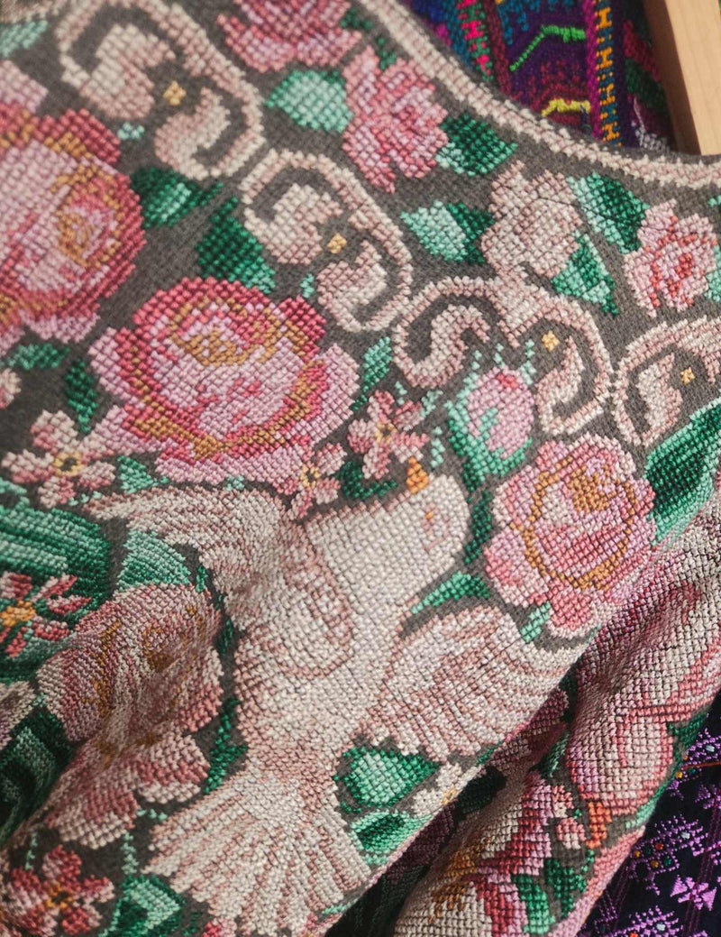 Cross-stitch Doves and Roses Chichicastenango Huipil #8-525