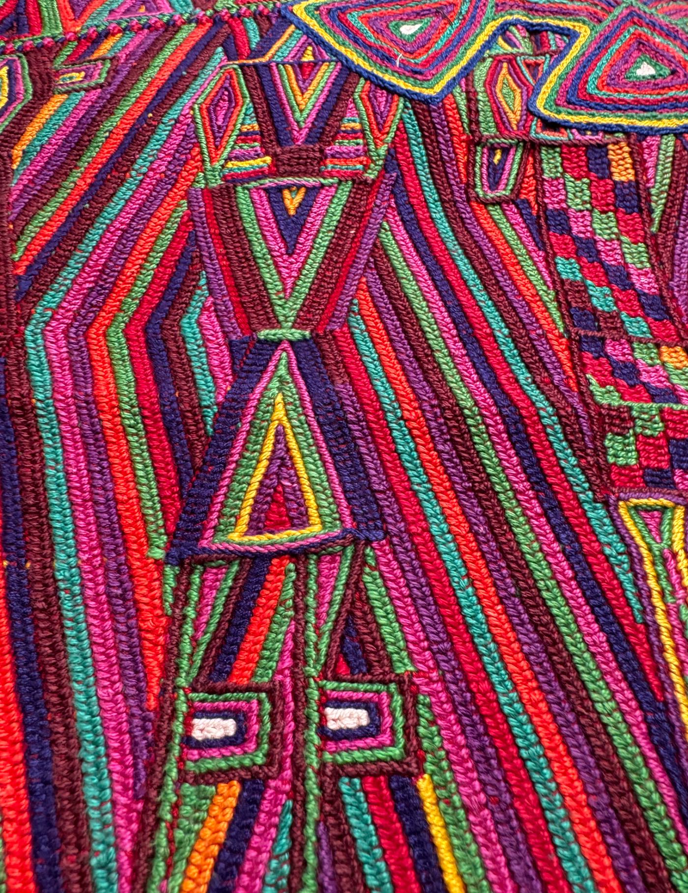 Multicoloured on Red Nebaj Huipil #8-526