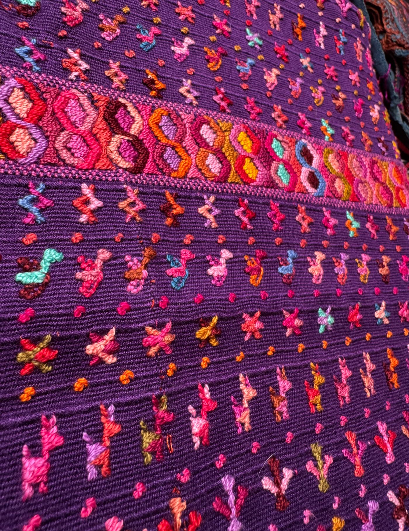 Purple and Red San Lucas Tolimán Huipil #8-527