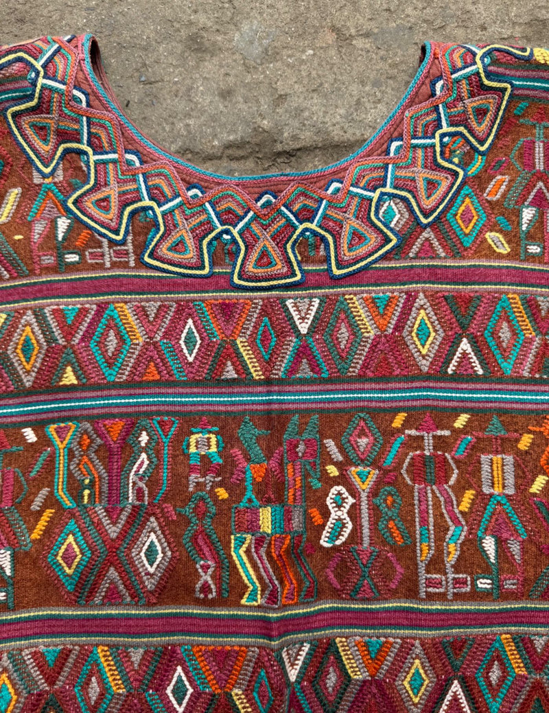 Brown Nebaj Huipil #8-532