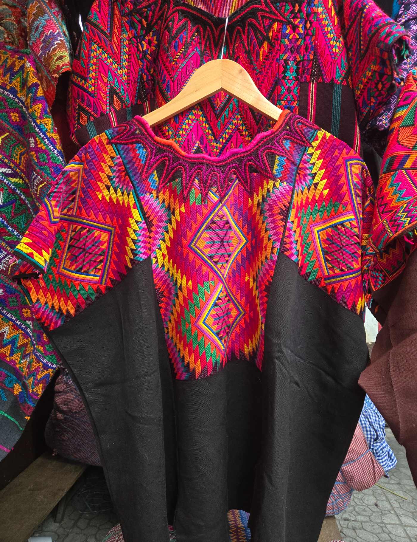 Bold Geometric Chichicastenango Huipil #9-26