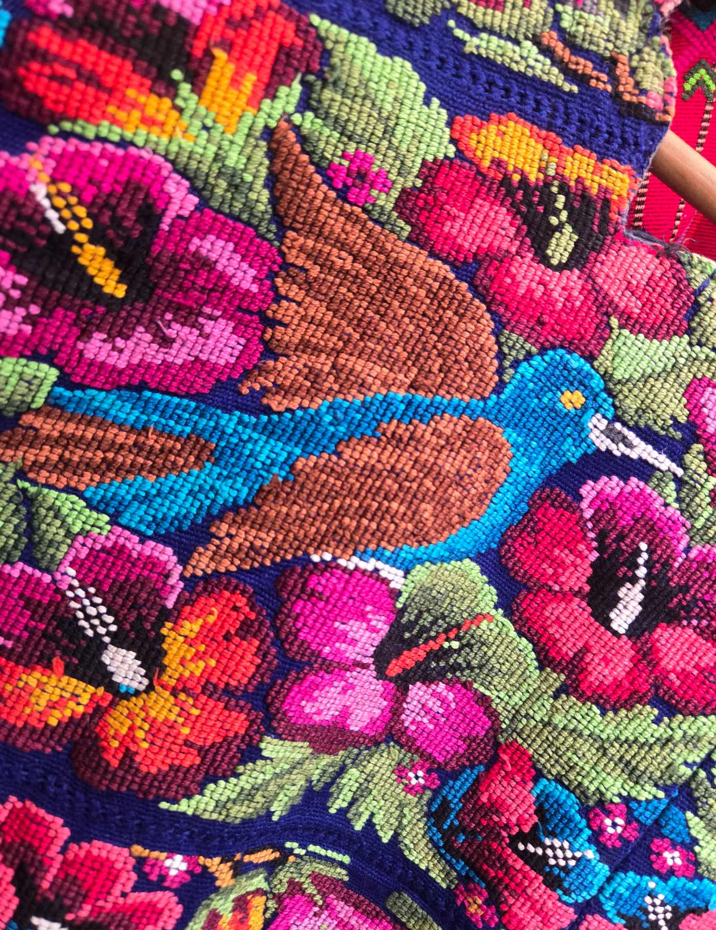 Blue Floral Comalapa Huipil #9-31