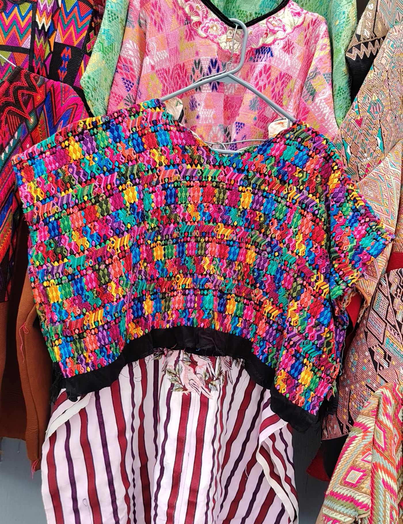 Bright Multicolor Cobán Huipil #9-39