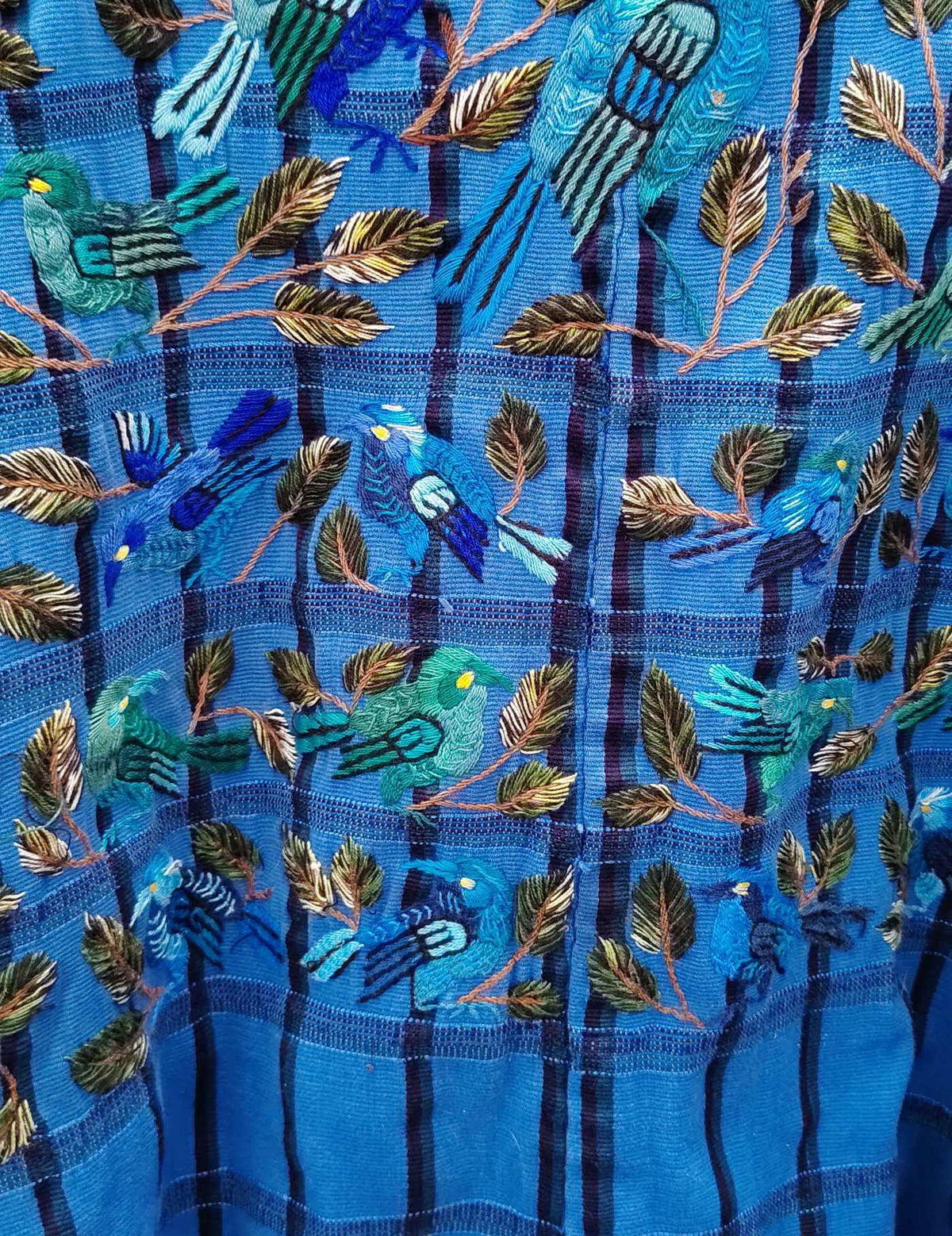 Bright Blue Santiago Huipil #9-41
