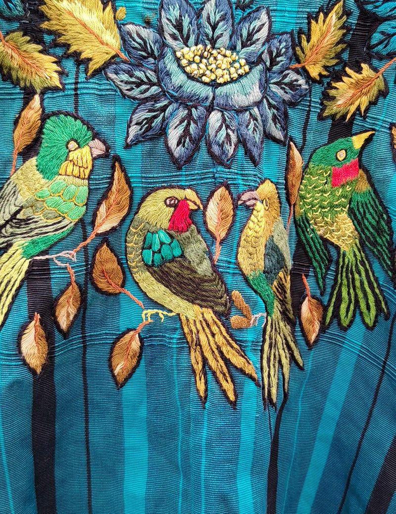 Teal Blue Santiago Huipil #9-45
