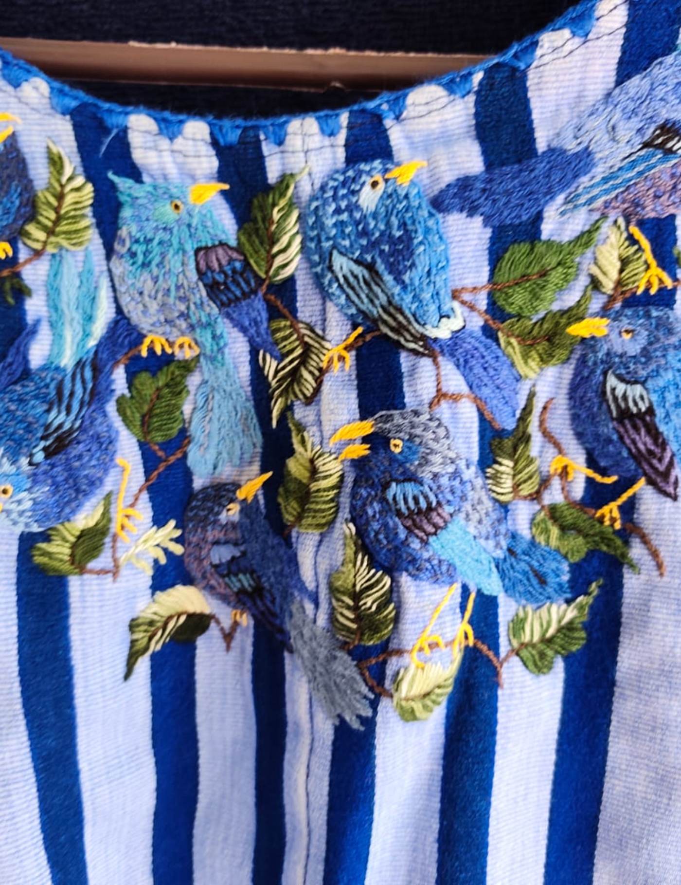 Blue Birds Santiago Huipil #9-52