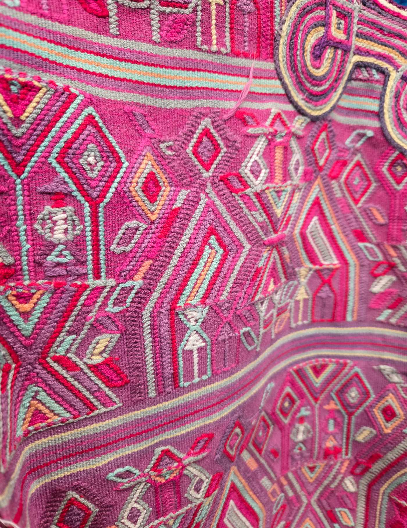 Pink and White Nebaj Huipil #9-92