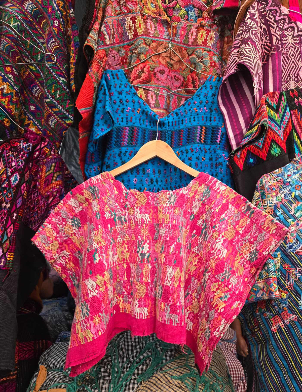 Bright Pink Cobán Huipil #9-93