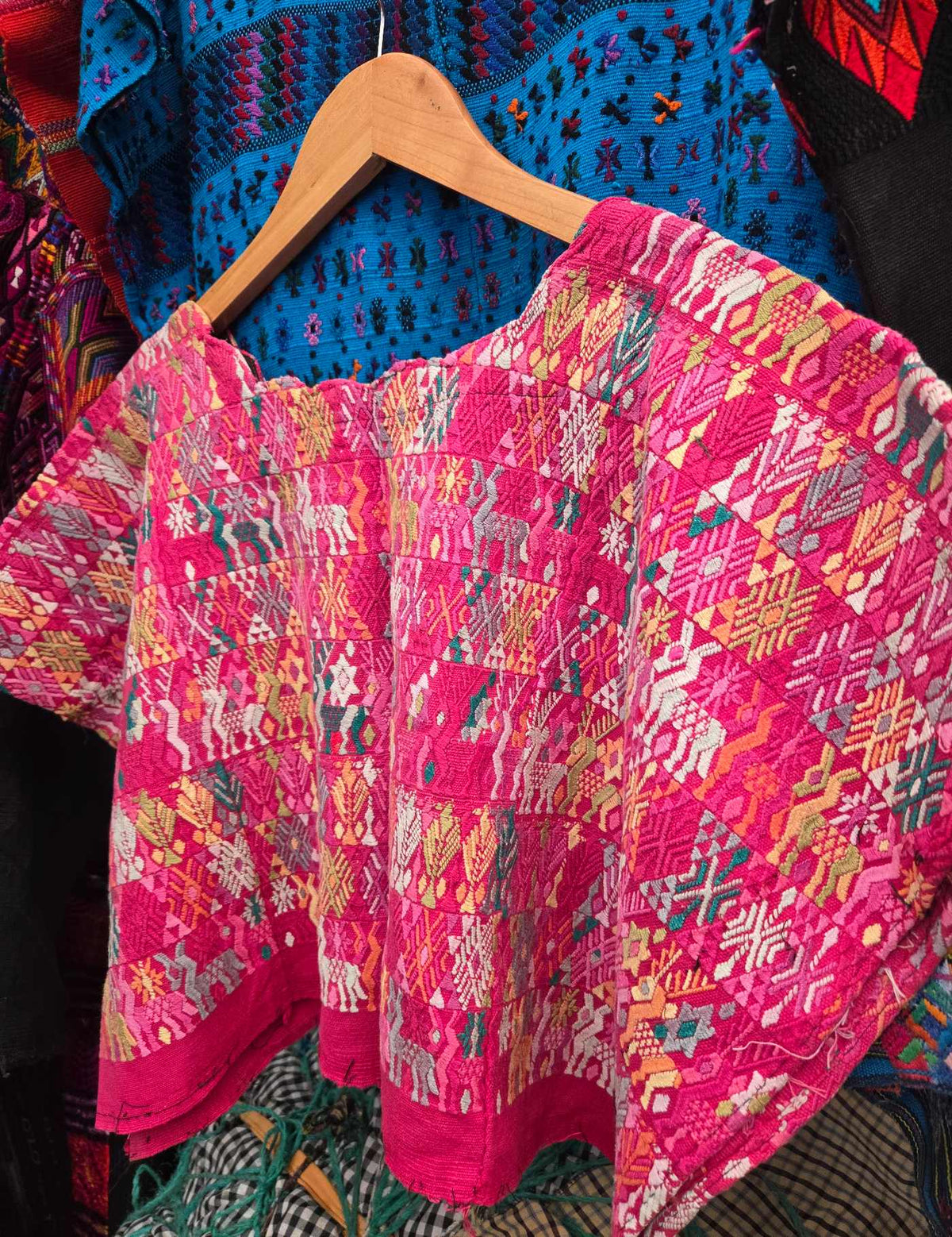 Bright Pink Cobán Huipil #9-93