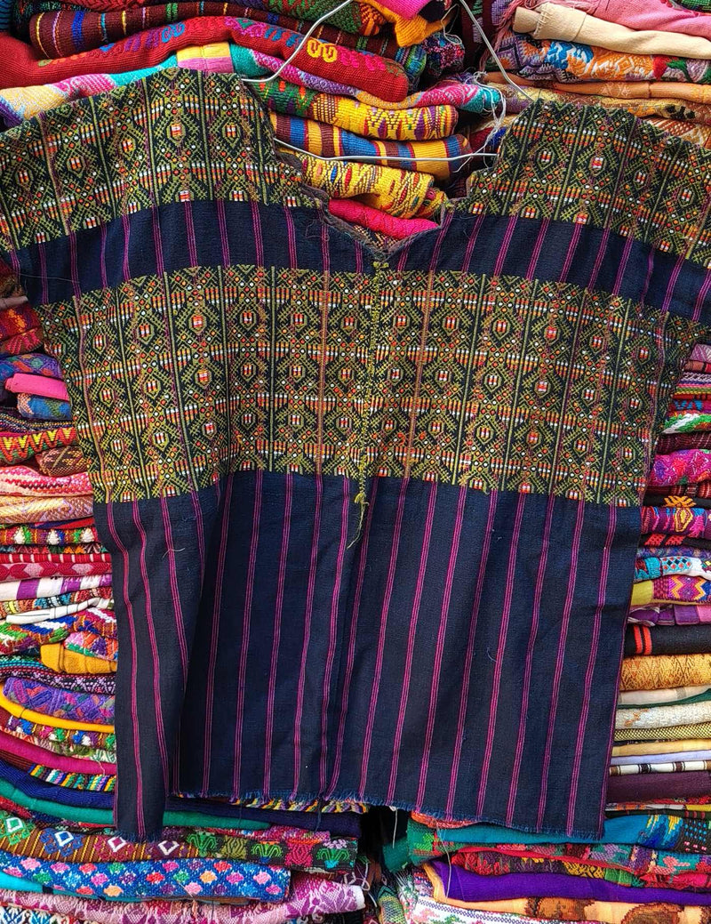 Dark Indigo Nahualá Huipil #9-136