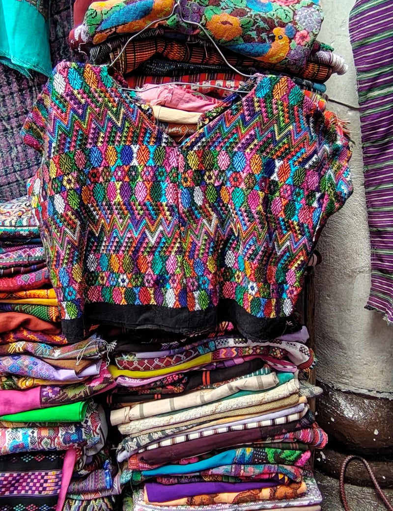 Multicolored Cobán Huipil #9-142