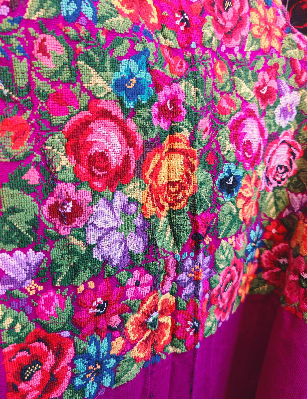 Hot Pink Comalapa Huipil #9-218