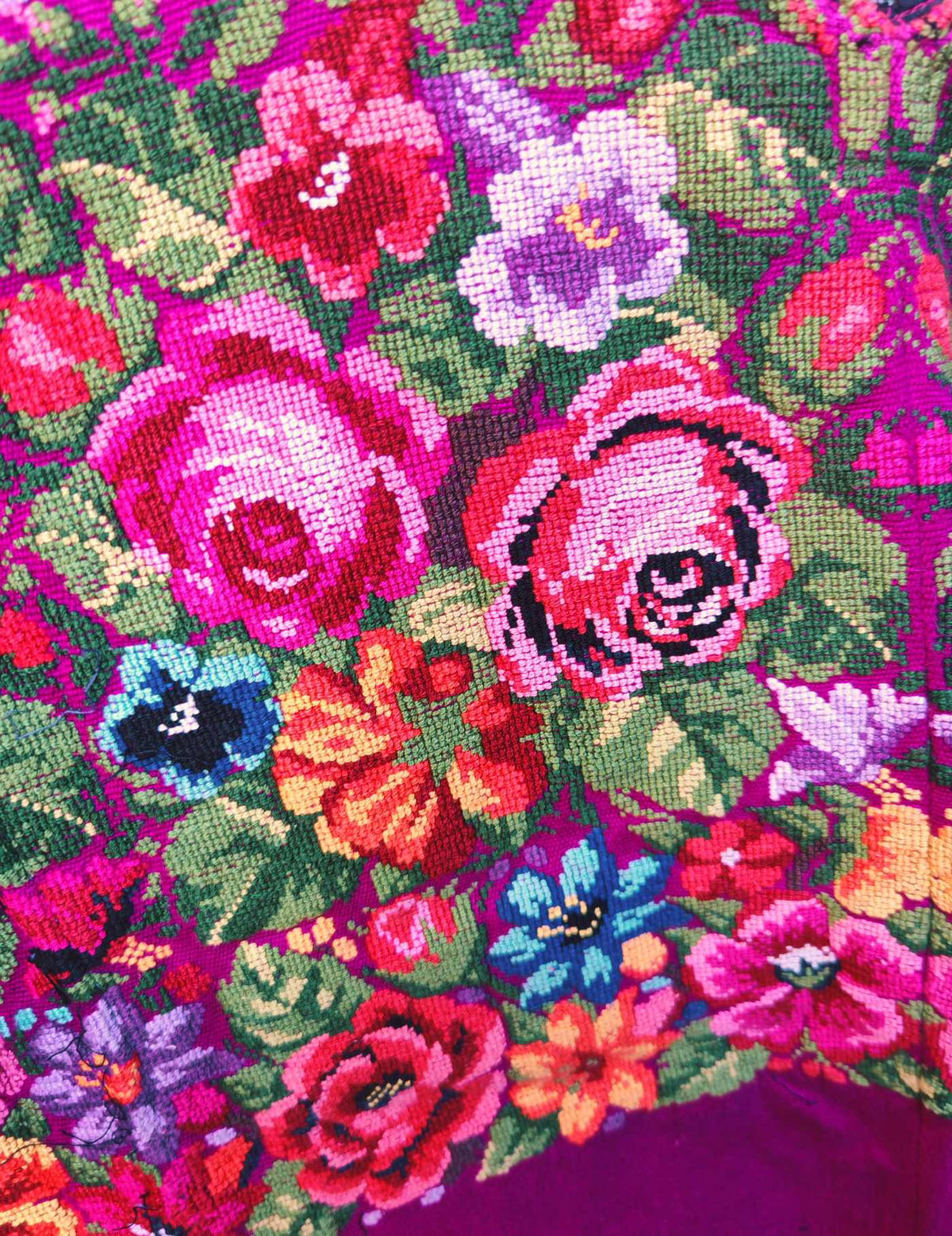Hot Pink Comalapa Huipil #9-218
